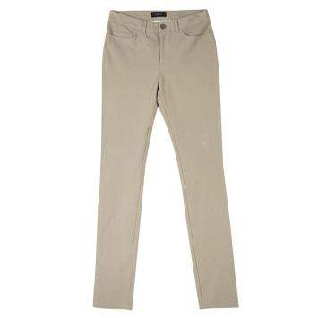 Pre Owned Joseph Beige Nino Gabardine Stretch Pants S