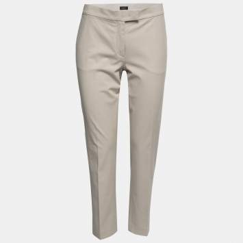 Pre Owned Joseph Beige Cotton Stretch Finely Trousers M