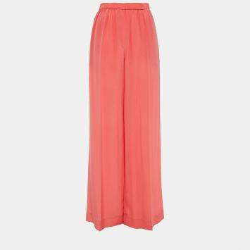 Pre Owned Joseph Silk Wide Leg Pants 38