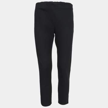 Pre Owned Joseph Black Stretch Gabardine Ankle Length Pants M