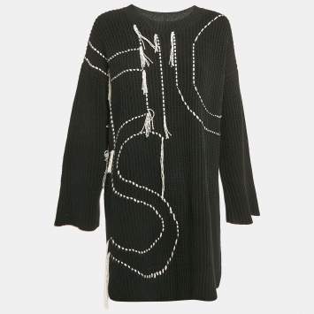 Pre Owned Joseph Black Fancy Knit Jumper M