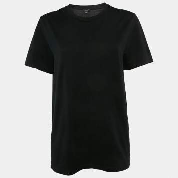 Joseph Black Jersey Crewneck T-Shirt M