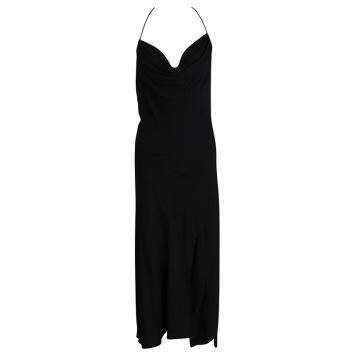 مملوكة مسبقًا Joseph Black Crepe Cross Back Sleeveless Naomi Dress L