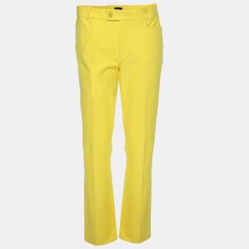 Pre Owned Joseph Yellow Viscose Blend Chino Pants M