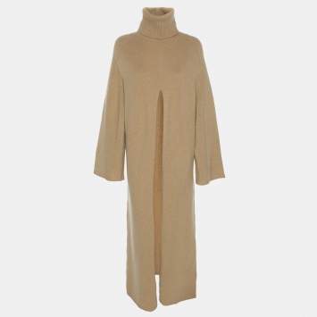 Joseph Brown Wool Knit Vivian Midi Dress S