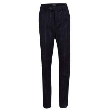 Pre Owned Joseph Black Striped Wool Trousers L
