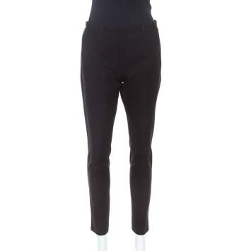Pre Owned Joseph Black Gabardine Tapered Eliston Trousers M