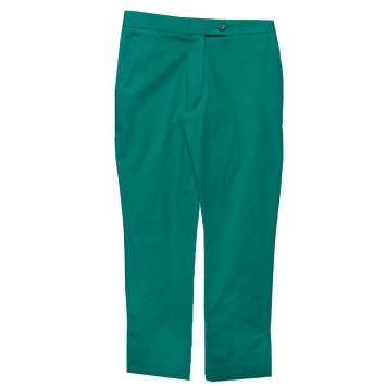Pre Owned Joseph Green Stretch Cotton Cropped Quentin Pants S
