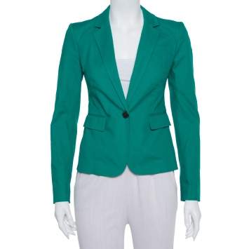 Joseph Green Stretch Cotton Watch Short Blazer S