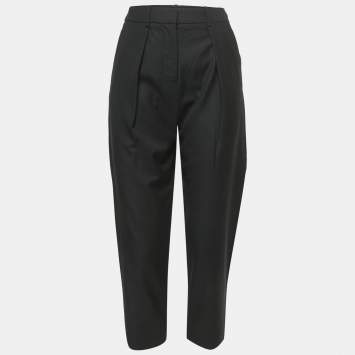 Pre Owned Joseph Black Wool Saville Slim Fit Trousers S