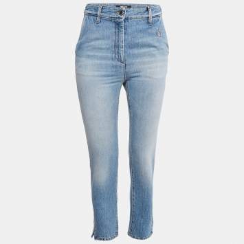 Just Cavalli Washed Blue Denim Skinny Jeans S Waist 26"