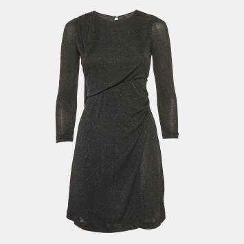 Pre Owned Just Cavalli Black Embellished Jersey Mini Dress S