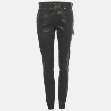 Pre Owned بنطلون جينز جست كافالي بطبقة سوداء M خصر 31 بوصة