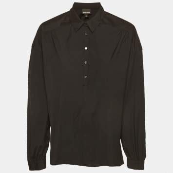 مملوكة مسبقًا تونيك جاست كافالي كريب ستريتش أسود مقاس ميديوم