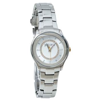 Pre Owned Just Cavalli Silver Two Tone Stainless Steel 7253587501 Milady Women's Wristwatch 34MM