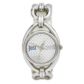 Pre Owned Just Cavalli Silver Stainless Steel Drop R7253182502 Women's Wristwatch 32 mm