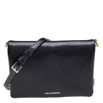 Pre Owned Karl Lagerfeld Multicolor Leather Flap Shoulder Bag