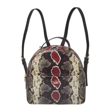 Pre Owned Kate Spade Multicolor Python Embossed Leather Reese Park Backpack