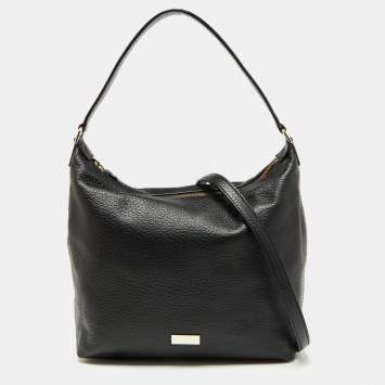 Pre Owned Kate Spade Black Pebbled Leather Kaia Prospect Place Crossbody Bag