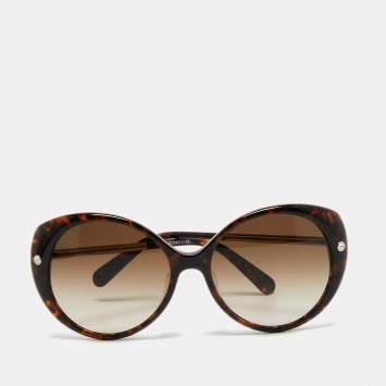 Pre Owned Kate Spade Dark Havana/Brown Gradient KAELEE/F/S Butterfly Sunglasses