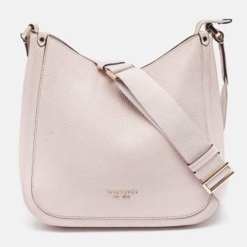Pre Owned Kate Spade Lilac Leather Roulette Messenger Bag