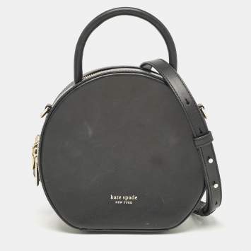 Pre Owned Kate Spade Black Leather Small Andi Canteen Shoulder Bag