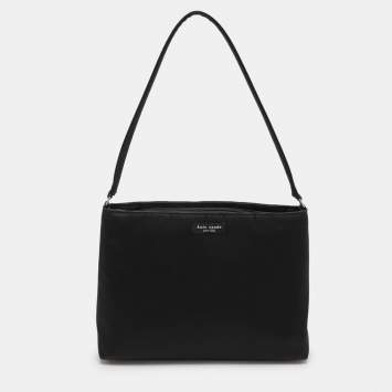 Pre Owned Kate Spade Black Nylon Shoulder Bag