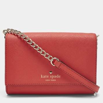 Kate Spade Red Leather Cedar Street Cami Crossbody Bag