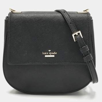 Pre Owned Kate Spade Black Leather Small Cameron Street Byrdie Crossbody Bag