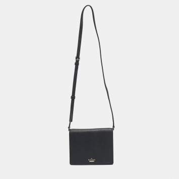 Pre Owned Kate Spade Black Leather Cameron Street Dody Crossbody Bag