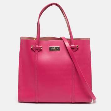 مملوكة مسبقًا Kate Spade Fuchsia Leather Small Arbour Hill Elodie Tote