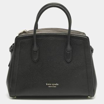 مملوكة مسبقًا Kate Spade Black Leather Knott Satchel