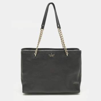 Pre Owned Kate Spade Emerson Place Phoebe Black Leather Tote