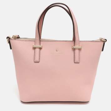 Pre Owned Kate Spade Cedar Street Harmony Pink Leather Tote