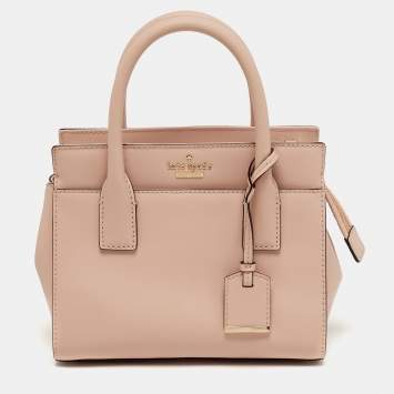Pre Owned Kate Spade Cameron Street Candace Pink Leather Tote