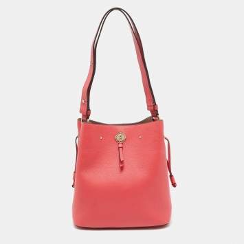 Pre Owned Kate Spade Marti Large Red Leather Bucket Bag