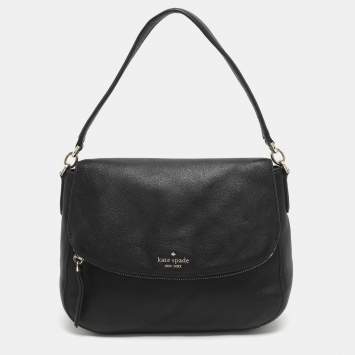 مملوكة مسبقًا Kate Spade Jackson Medium Black Leather Shoulder Bag
