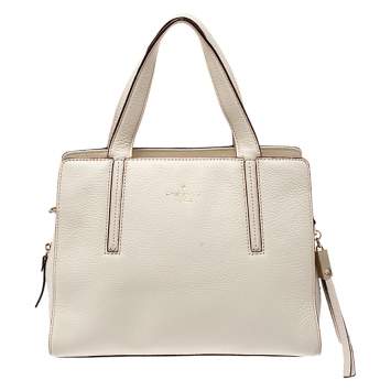 Pre Owned Kate Spade Cream Leather Satchel
