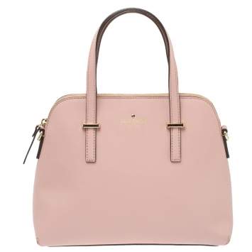 Pre Owned Kate Spade Blush Pink Leather Cedar Street Maise Satchel