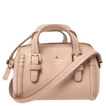 Pre Owned Kate Spade Pink Leather Orchard Street Charlie Crossbody Bag