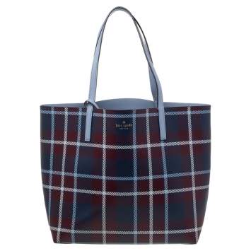 Pre Owned Kate Spade Multicolor Leather Mya Arch Place Reversible Tote