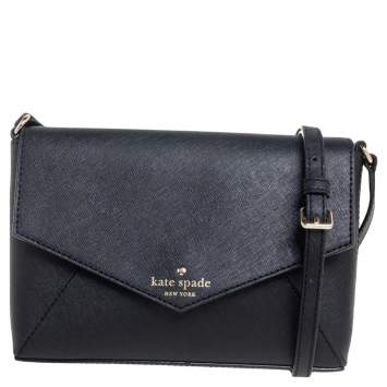 مملوكة مسبقًا Kate Spade Black Leather Cedar Street Crossbody Bag