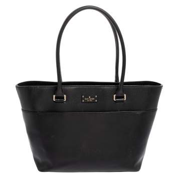 Pre Owned Kate Spade Black Leather Groove Street Margareta Tote