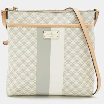 Pre Owned Kate Spade Multicolor Coated Canvas and Leather Keisha Penn Place Crossbody Bag