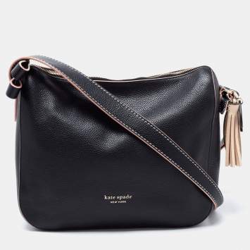 Pre Owned Kate Spade Black Pebbled Leather Medium Anyday Shoulder Bag