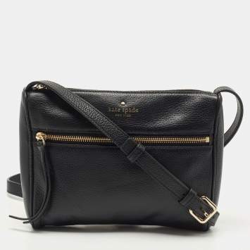 Pre Owned Kate Spade Black Leather Cobble Hill Crossbody Bag 
