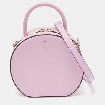 Pre Owned Kate Spade Pink Leather Small Andi Canteen Shoulder Bag
