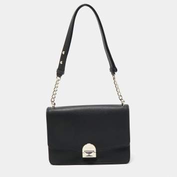 Pre Owned Kate Spade Black Leather Neve Shoulder Bag