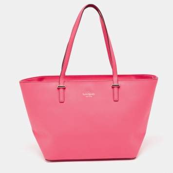 Pre Owned Kate Spade Pink Leather Cedar Street Harmony Tote