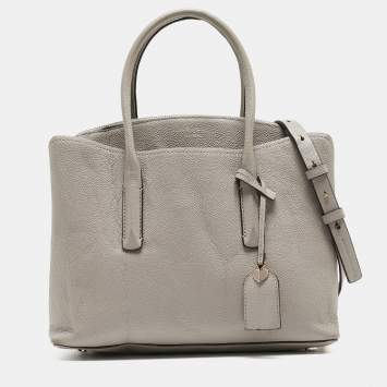 Pre Owned Kate Spade Grey Leather Large Margaux Satchel